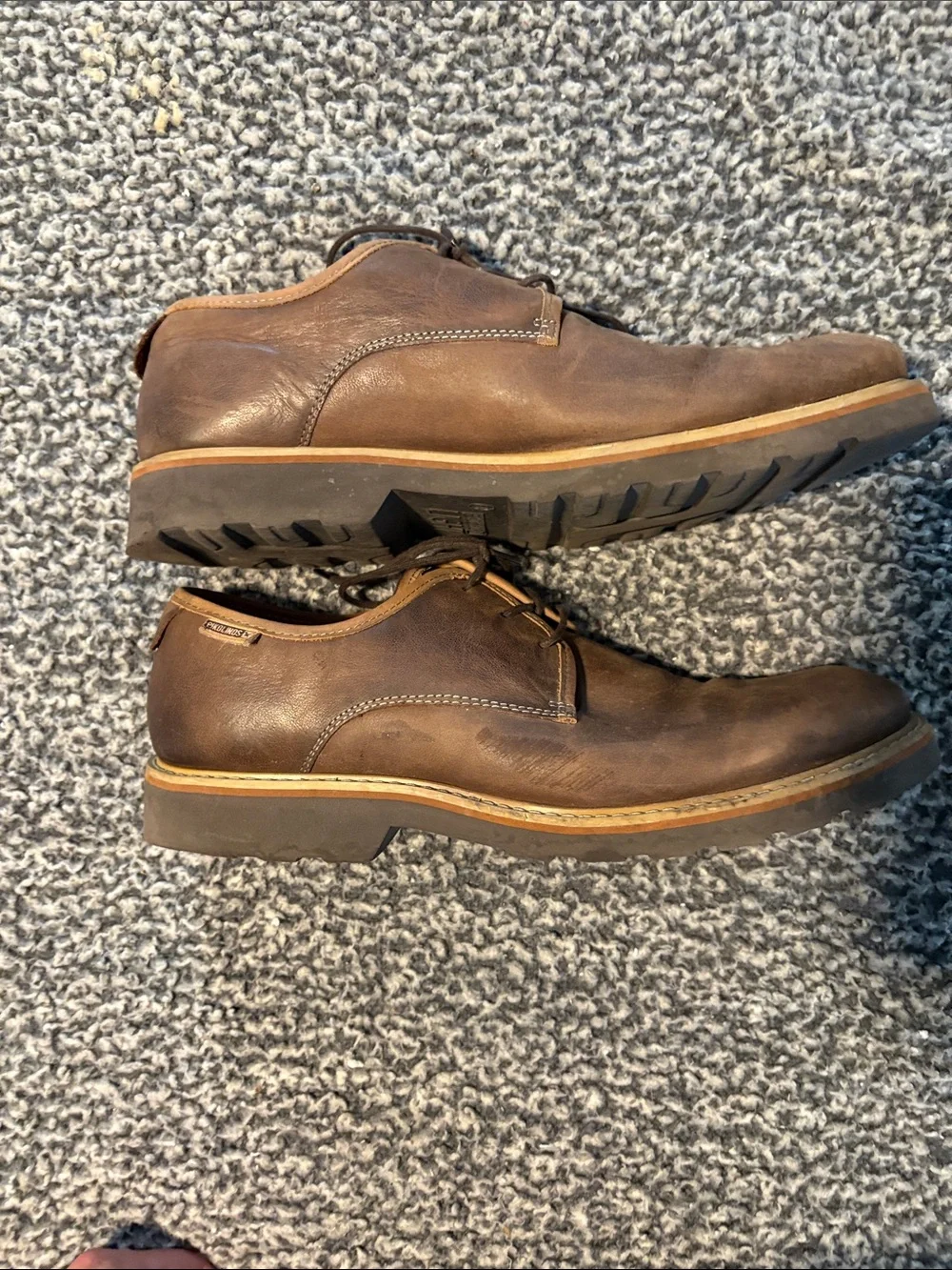 Pikolinos Men’s Size 10.5 (EU 44) Brown Leather Derby Shoes Excellent Condition!
